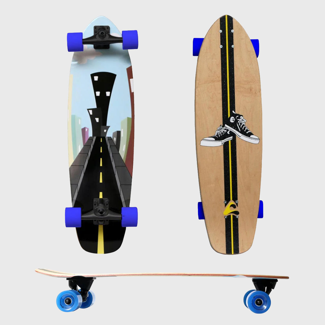 Empire Cruiser Skateboard w/ Surfskate Trucks