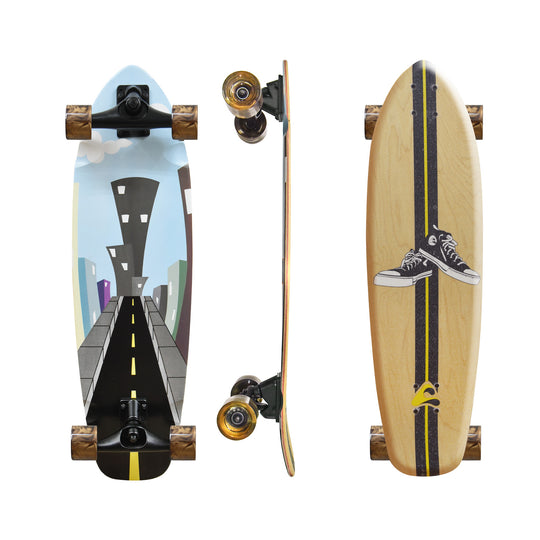 Empire Cruiser Skateboard w/ Surfskate Trucks