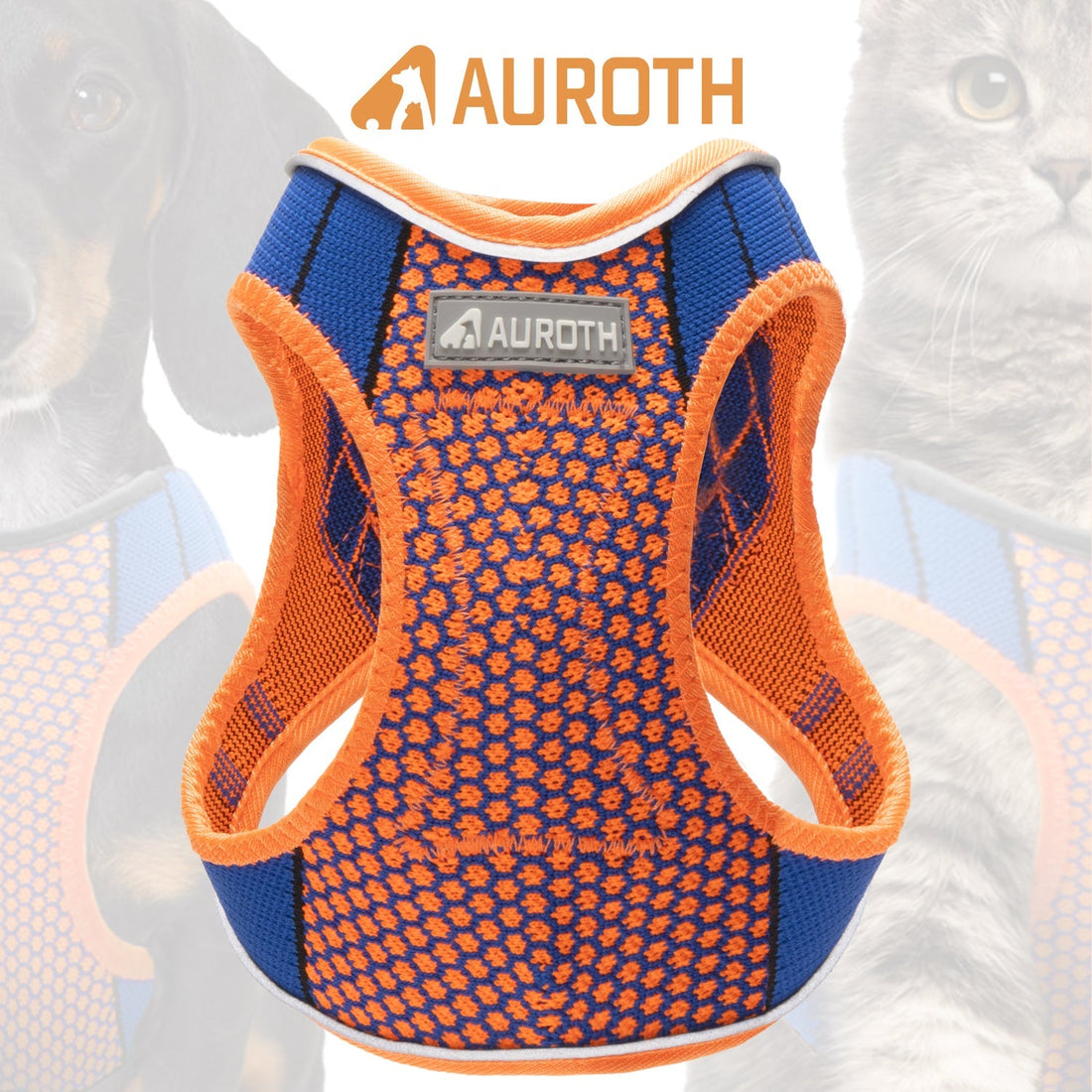 Auroth Dog Harness - Lite Series Step-in Dog Harness Cat Harness - Orange