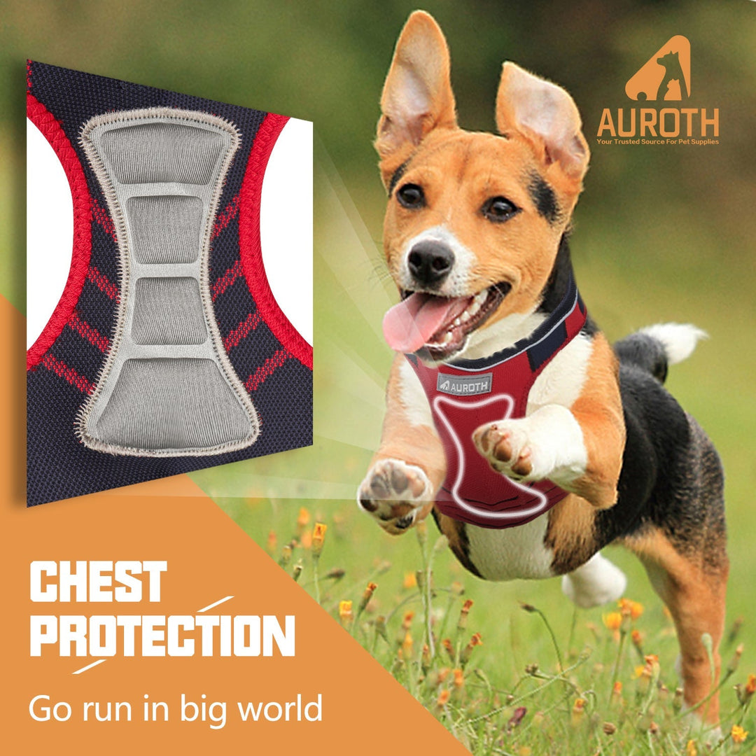 Auroth Dog Harness - Lite Series Step-in Dog Harness Cat Harness - Red