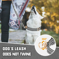 Auroth Pets No Pull Soft Nylon Adjustable Dog Collars for Medium & Large Dogs - Gray