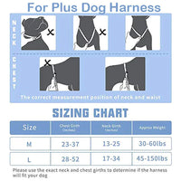 Auroth Tactical Plus Dog Vest with Pockets, Reflective Military Harness for Large Medium Dogs - Light Blue