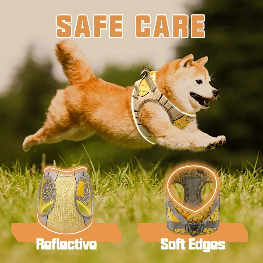 Auroth Dog Harness - Lite Series Step-in Dog Harness Cat Harness - Yellow